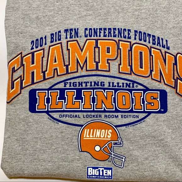 Vintage Throwback 2001 Big Ten Conference Football champs Illinois - Picture 3 of 6